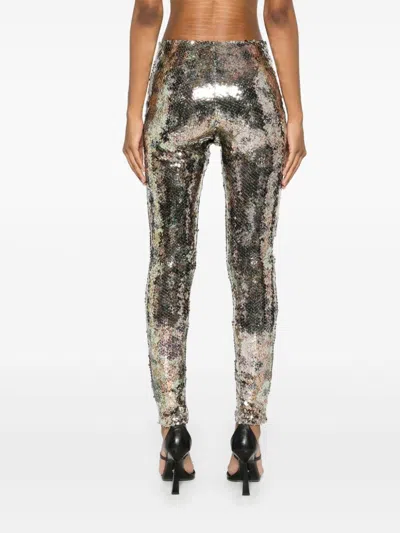 Isabel Marant Bella Sequined Leggings In Silber
