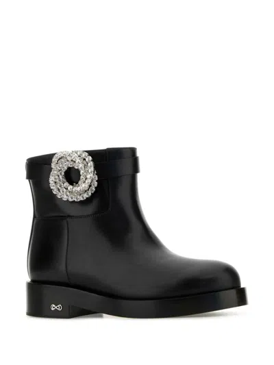 Mach&mach Stivaletti Galaxy In Pelle Nera Donna In Schwarz