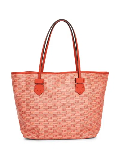 Shop Moreau Medium St Tropez Tote Bag In Orange