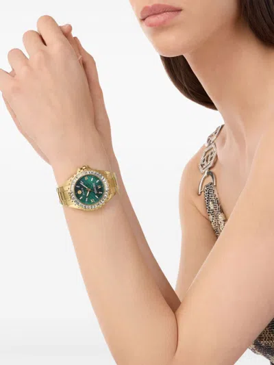 Philipp Plein Plein Heaven Crystal Watch In Grün