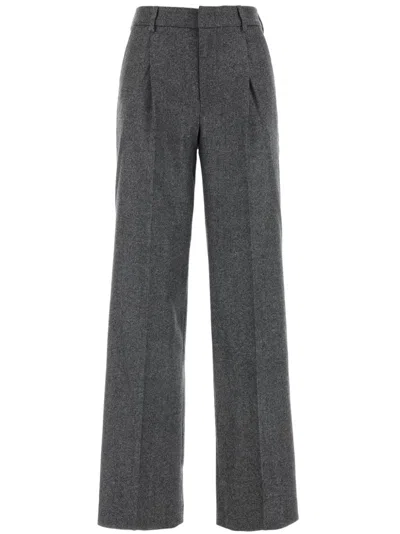Pt Torino Lola Wool And Cashmere Flanel Fabcy In Grau