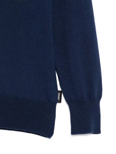 Shop Aspesi Turtleneck Sweater In Blue