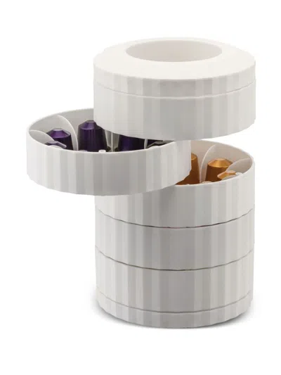 Alessi Plisse Capsule Dispenser In White
