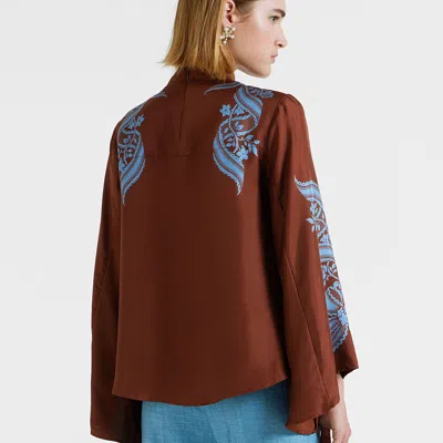 La Doublej Make An Exit Top Placée In Signoria Placée Brown