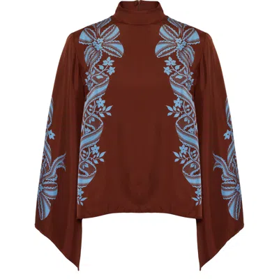 La Doublej Make An Exit Top Placée In Signoria Placée Brown