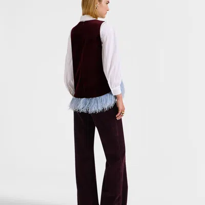 La Doublej The Flare Pants In Solid Purple
