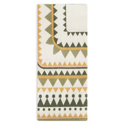 La Doublej Large Napkins Set Of 2 In Doric Placée Light Green