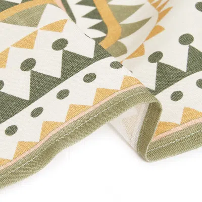 La Doublej Large Napkins Set Of 2 In Doric Placée Light Green