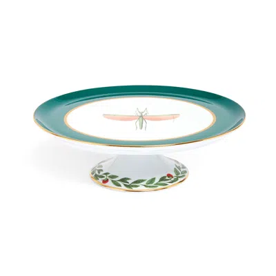 La Doublej Libellula Cake Stand In Libellula Green