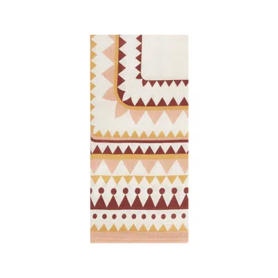 La Doublej Large Napkins Set Of 2 In Doric Placée Pink