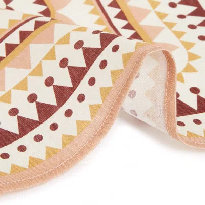 La Doublej Large Napkins Set Of 2 In Doric Placée Pink