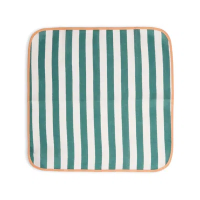 La Doublej Large Napkins Set Of 2 In Riviera Green