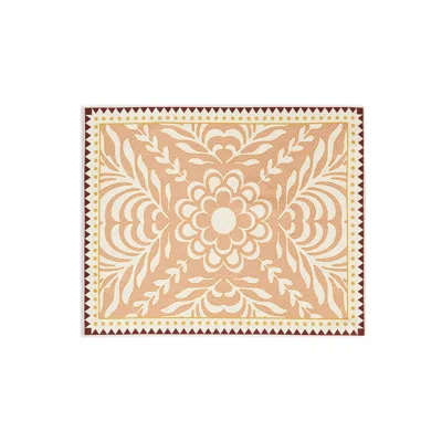 La Doublej Herringbone Placemats Set Of 2 In Tudor Pink