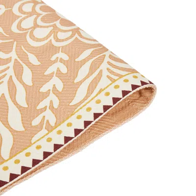La Doublej Herringbone Placemats Set Of 2 In Tudor Pink