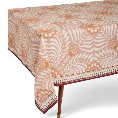 La Doublej Large Tablecloth In Tudor Pink