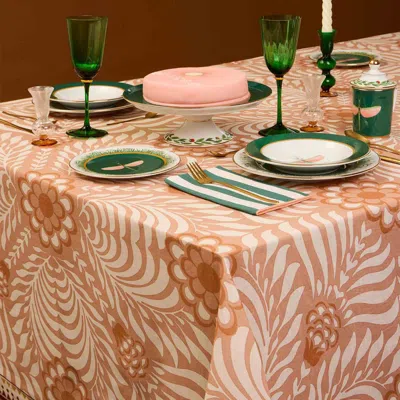 La Doublej Large Tablecloth In Tudor Pink