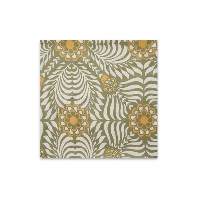 La Doublej Round Tablecloth In Tudor Light Green