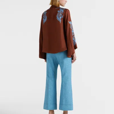 La Doublej Hendrix Pants In Solid Light Blue