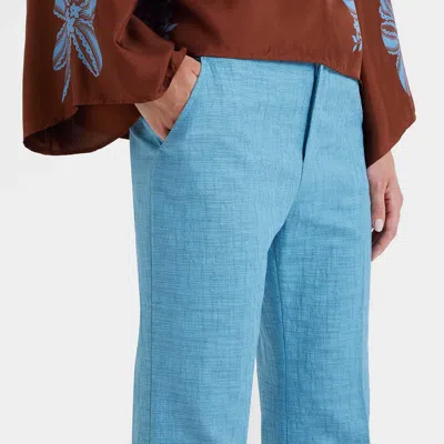 La Doublej Hendrix Pants In Solid Light Blue