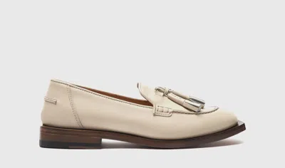 Scarosso Arianna Loafers In Off White - Calf