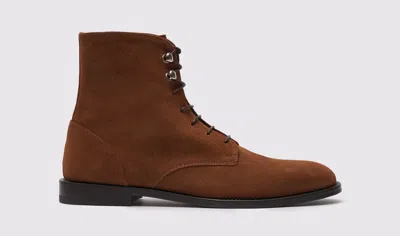 Scarosso Eva Boots In Brown - Suede
