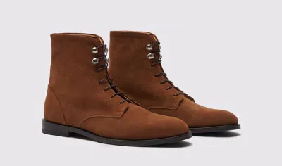Scarosso Eva Boots In Brown - Suede