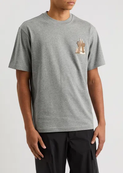 Moncler Grey T-shirt In Grey