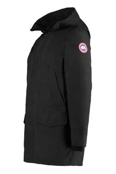 Shop Canada Goose Langford Hooded Parka In Black