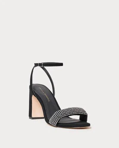 Loeffler Randall Women's Shay Black Rhinestone Heeled Sandal In Black