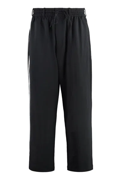 Shop Y-3 Adidas Techno Fabric Track Pants In Black