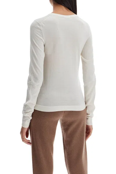 Shop Mrz 'cashmere And Silk Blend Sweater In White