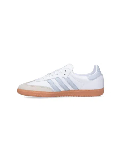 Adidas Originals Womens Adidas Samba Og Logo-print Leather And Suede Low-top Trainers In White
