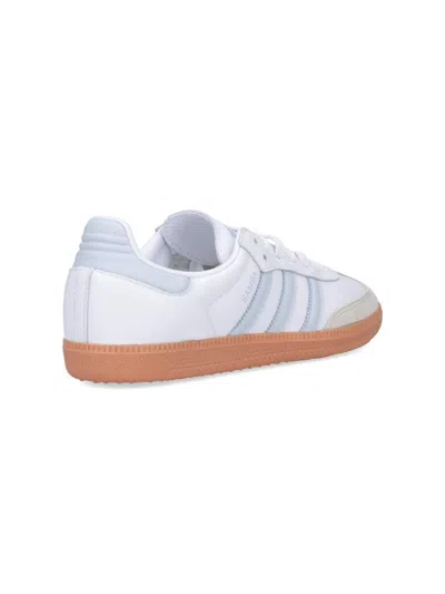 Adidas Originals Womens Adidas Samba Og Logo-print Leather And Suede Low-top Trainers In White