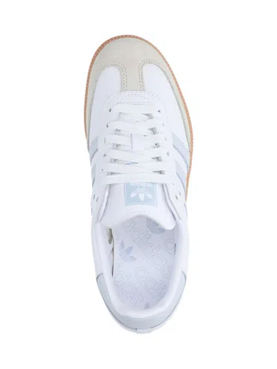 Adidas Originals Womens Adidas Samba Og Logo-print Leather And Suede Low-top Trainers In White