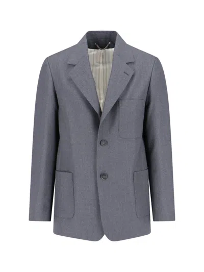 Golden Goose Blazer Single Breasted Front Pockets In Grey