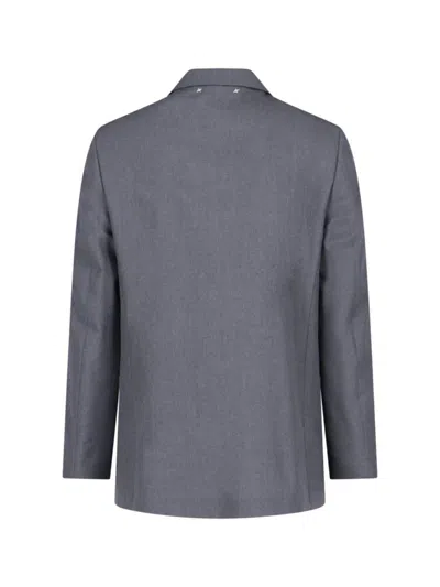 Golden Goose Blazer Single Breasted Front Pockets In Grey