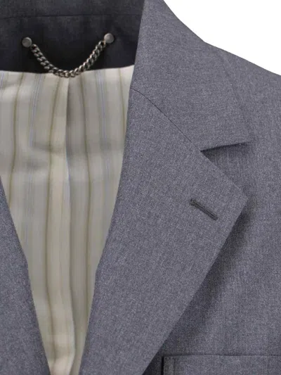 Golden Goose Blazer Single Breasted Front Pockets In Grey