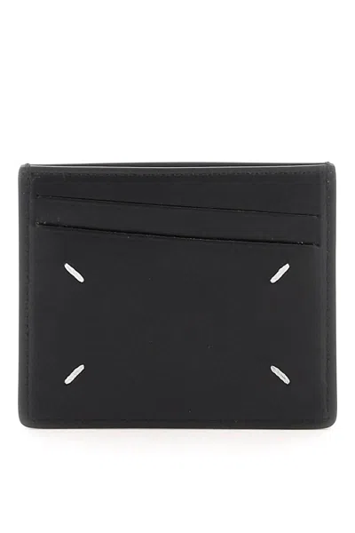 Shop Maison Margiela Leather Cardholder In Black