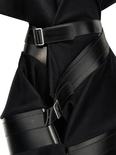 Junya Watanabe Asymmetrical Coat With Belted Buckle Accents