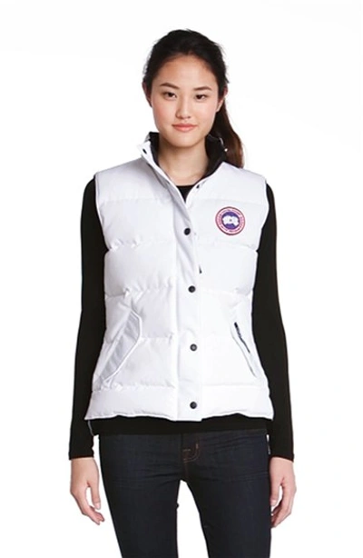 Shop Canada Goose 'freestyle' Slim Fit Down Vest (online Only) In White