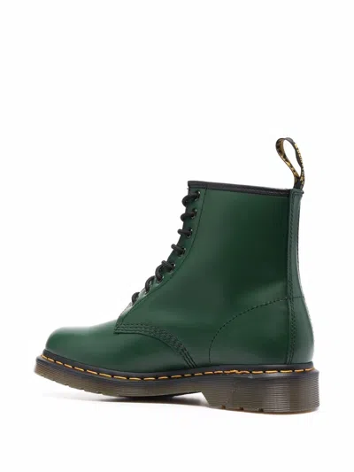 Dr. Martens' Dr. Martens Man Ankle Boots Green Size 11 Leather