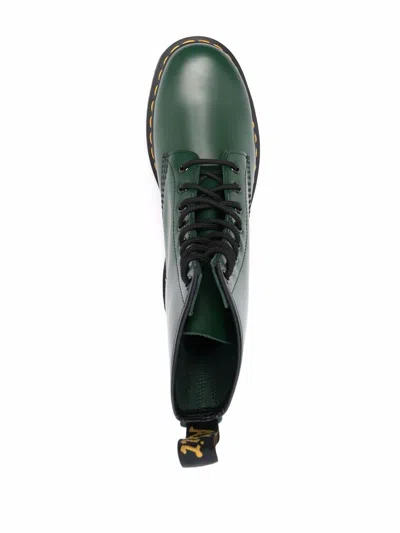 Dr. Martens' Dr. Martens Man Ankle Boots Green Size 11 Leather