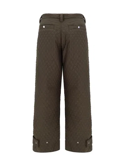 Shop Burberry Pants In Green