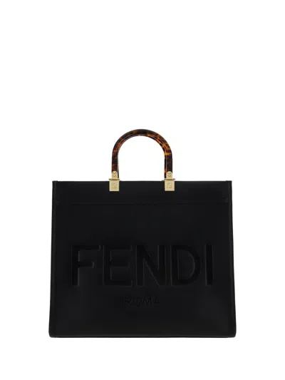 Shop Fendi Shoulder Bags In Black