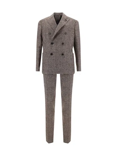 Shop Lardini Suits In Brown