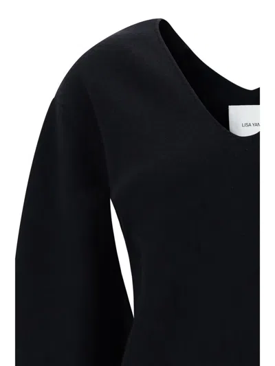 Lisa Yang Black Sara Sweater In Black