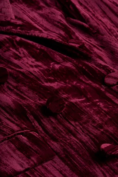 L'agence Aimee Velvet Blazer In Dark Port Velvet
