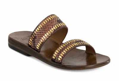 Calleen Cordero Women's Adella Sandals In Copper Multi Snake/brass In Multi