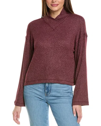 Project Social T Foster Mock Sweater In Red