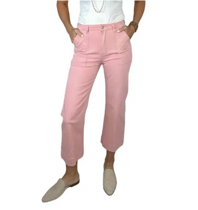 Signature8 Claire Cropped Cargo Pants In Pink In Pink